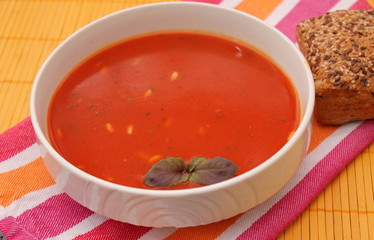 Tomatensuppe mit Reis