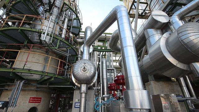  0 Shutterstock Footage search Steel pipe line in refinery plant