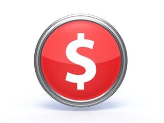 money circular icon on white background