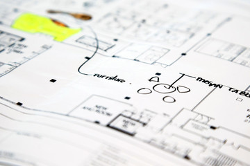 architectural technical project drawing plan