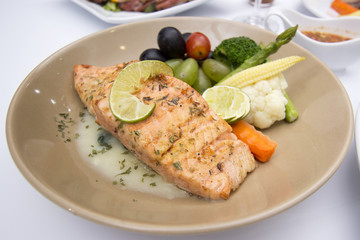 Salmon steak
