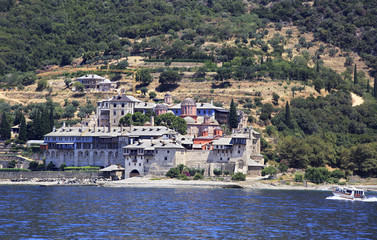 Xenophontos monastery. Holy Mount Athos.
