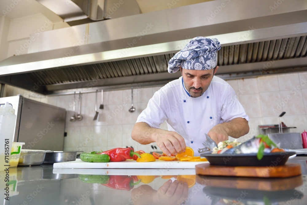 Wall mural chef