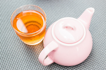 Cold mix berry tea with ceramic pot