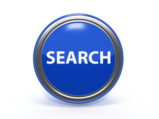 search circular icon on white background