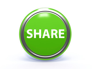 share circular icon on white background