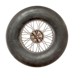 Spoke wheel with inflated tire tube