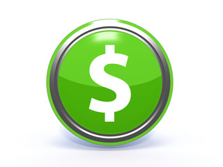 money circular icon on white background