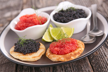 caviar, appetizer