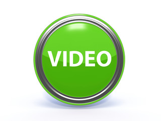 video circular icon on white background