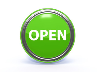open circular icon on white background