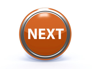 next circular icon on white background