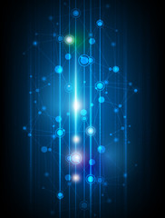 Abstract Molecules technology background