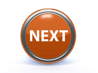next circular icon on white background