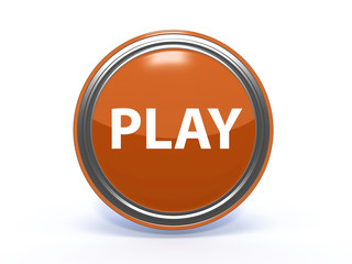 play circular icon on white background