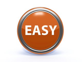 easy circular icon on white background
