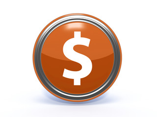 money circular icon on white background