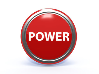 power circular icon on white background