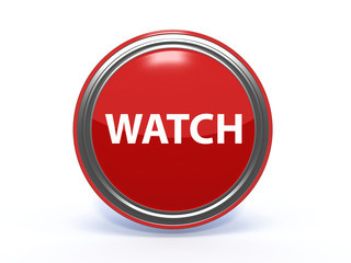 watch circular icon on white background