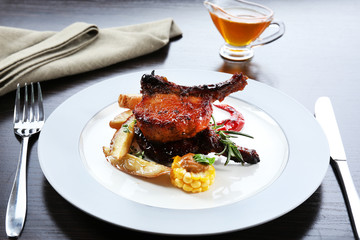 Roasted lamb chops