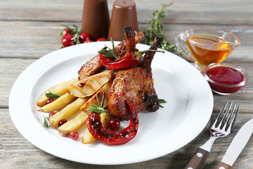 Roasted lamb chops