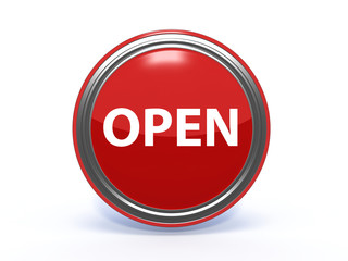 open circular icon on white background