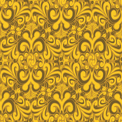 Seamless vintage yellow background