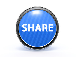 share circular icon on white background