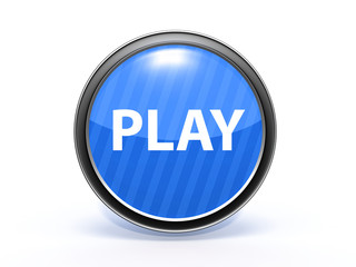 play circular icon on white background