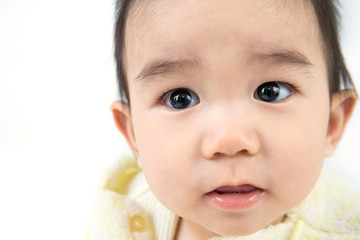 Portrait of smiling asian cute baby