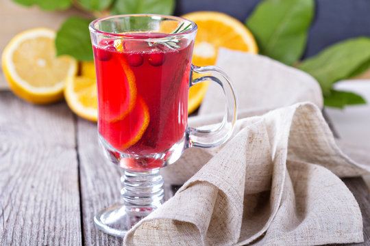 Cranberry Orange Punch With Cinnamon