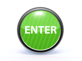 enter circular icon on white background
