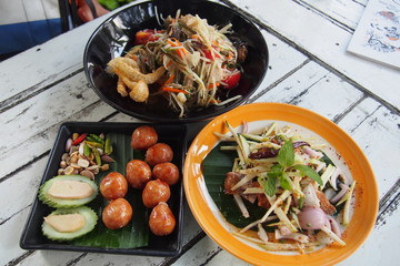North east style Thai foods