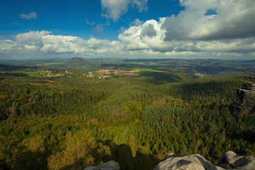 Blick von Papststein