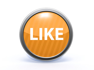 like circular icon on white background