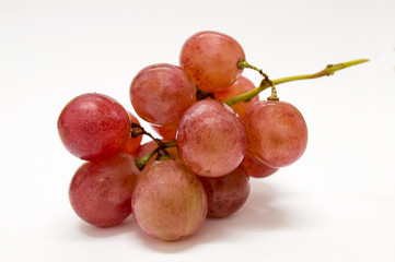 fresh red grapes