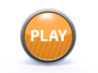 play circular icon on white background