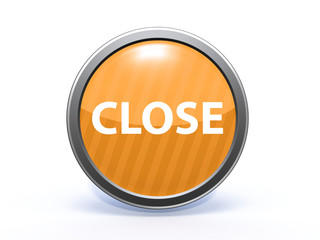 close circular icon on white background