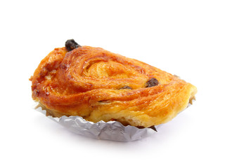 display of raisin brioche sweet danish pastries