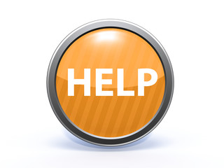 help circular icon on white background