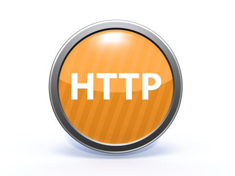 http circular icon on white background