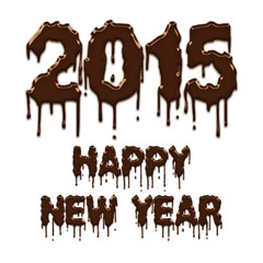 Happy New Year 2015 chocolate poster © deuter DLM