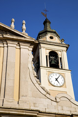 castano primo      wall  and church tower bell sunny day