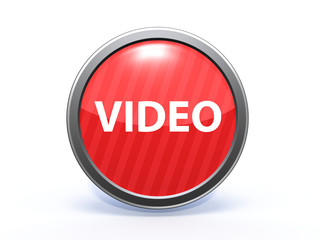 video circular icon on white background
