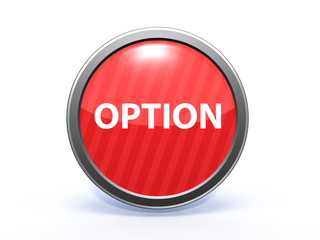 option circular icon on white background
