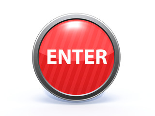enter circular icon on white background