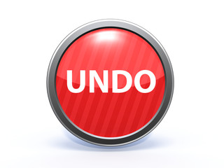 undo circular icon on white background