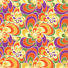 Abstract seamless pattern with simple elements