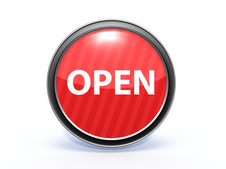 open circular icon on white background