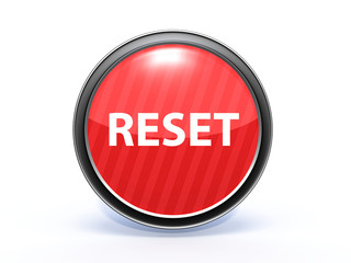 reset circular icon on white background